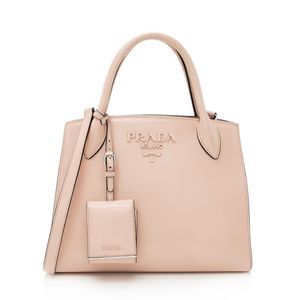 Prada Saffiano Cuir Leather Monochrome Tote